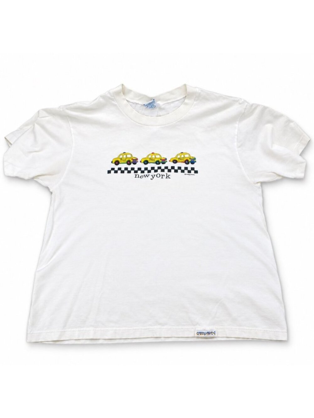 Vintage Crazy Shirts Hawaii New York Taxi Cab Graphic T-Shirt *READ Men's Medium